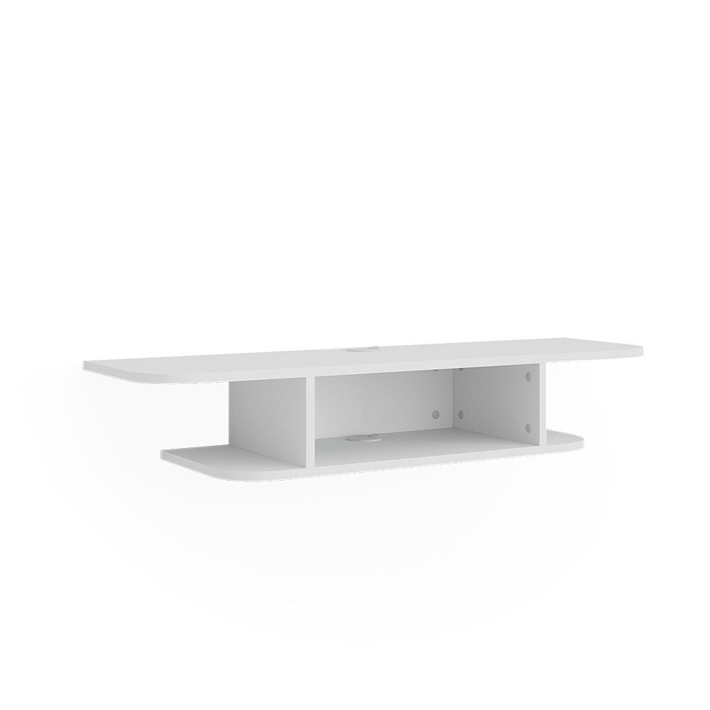 Vicco CD-Regal Lorio Weiß 105 x 18,2 cm offene Fächer