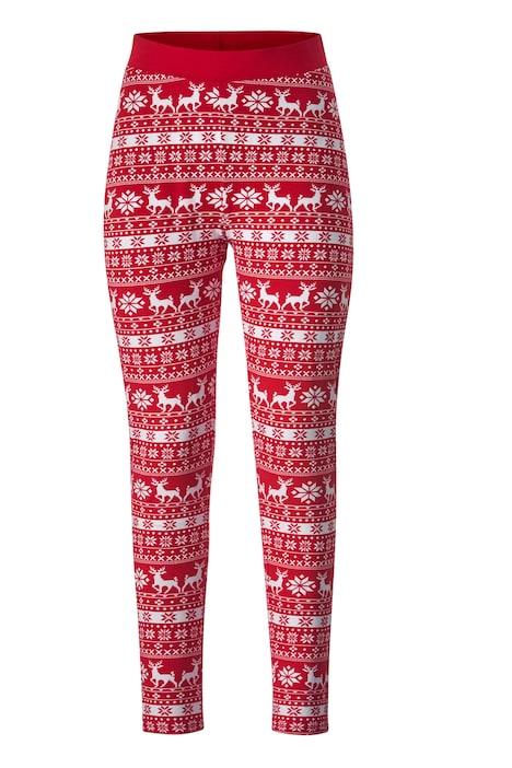 Leggings, Slim Fit, weihnachtliches Muster, Elastikbund