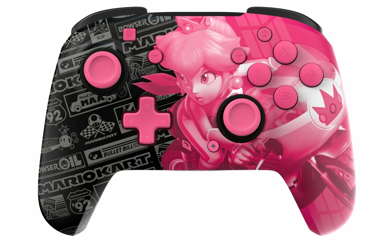 Switch PDP - Wireless Controller GLOW Mario Kart Grand Prix Peach