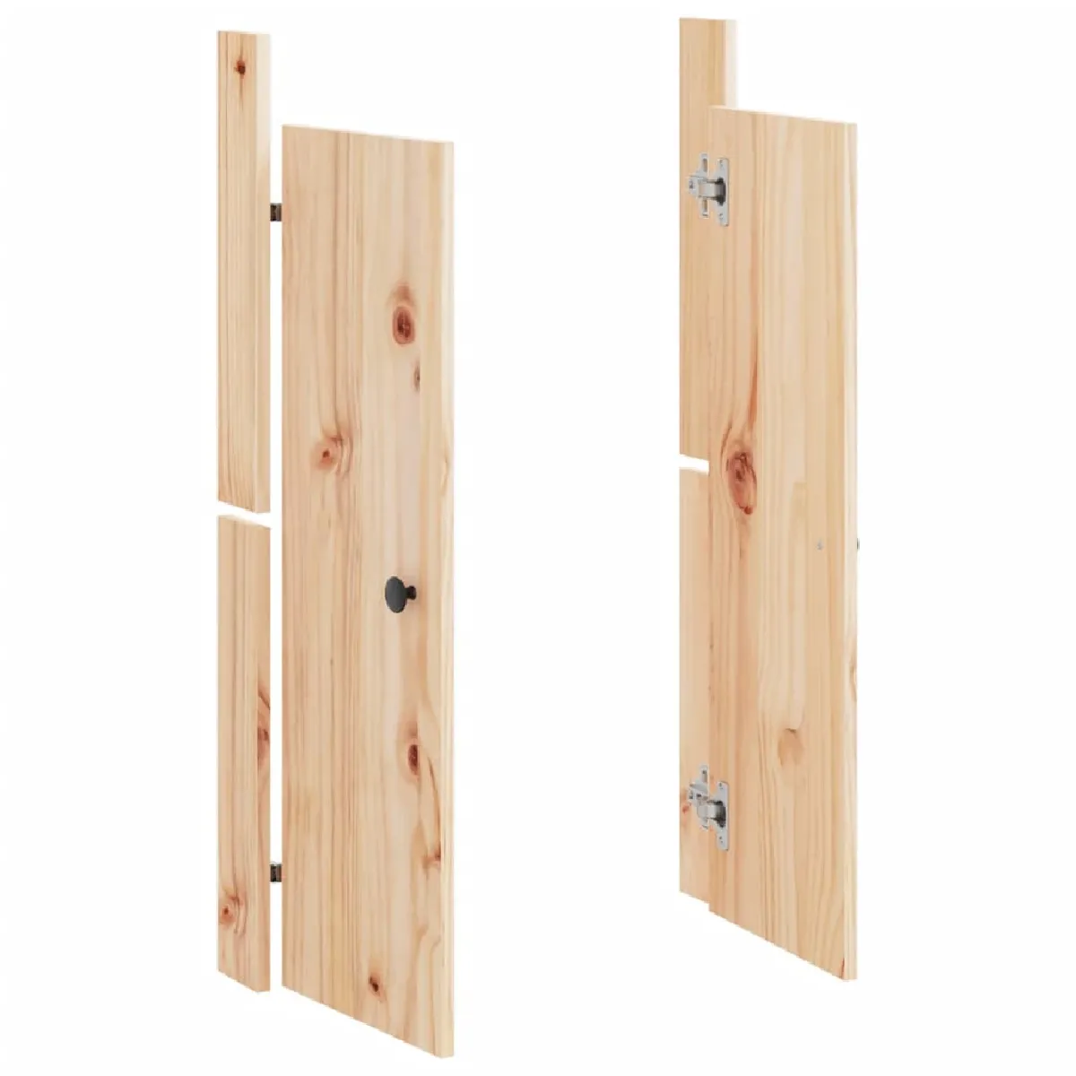 VidaXL Portes de cuisine d'extérieur 2pcs bois de pin