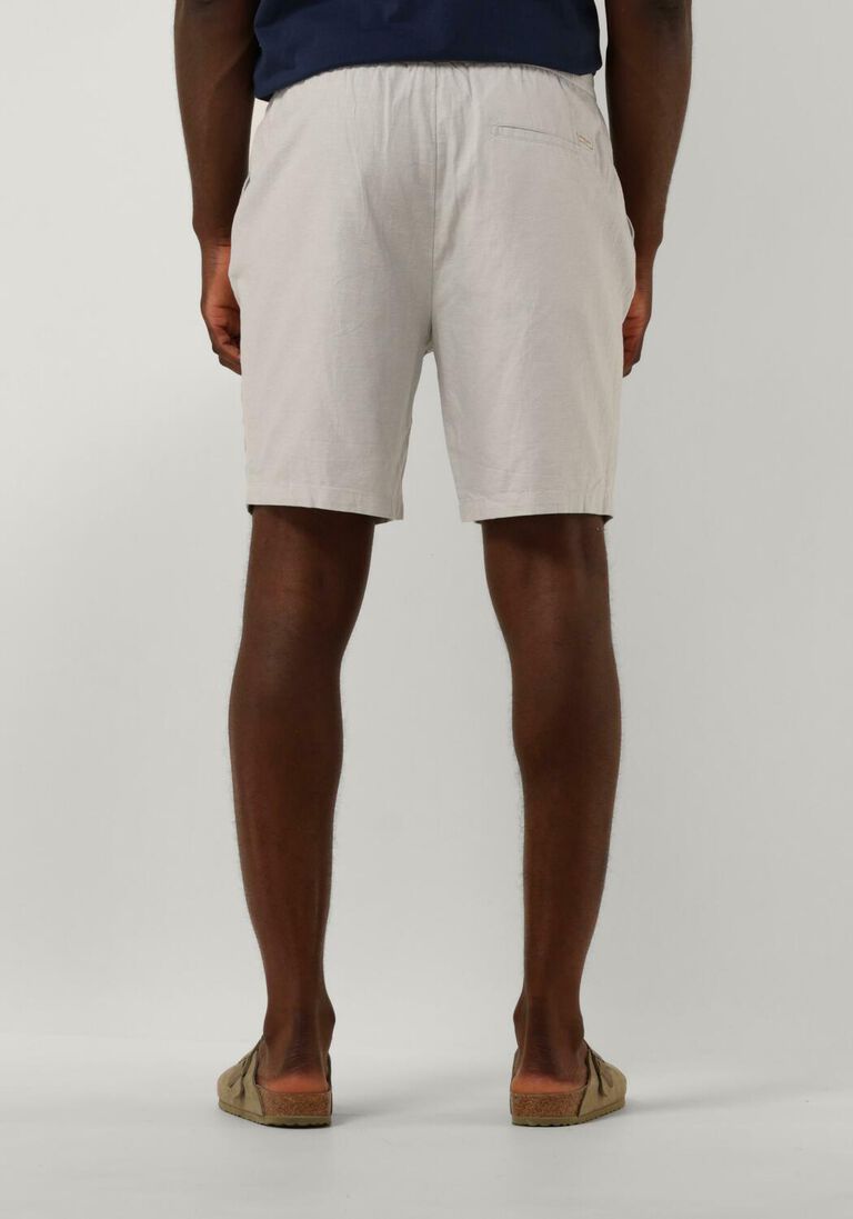 SCOTCH & SODA grijze scotch & soda korte broek fave - cotton/linen twill bermuda