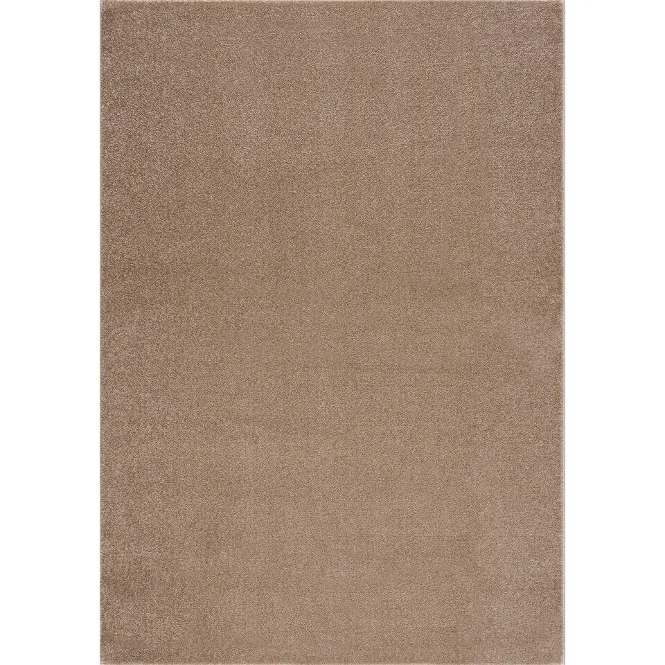 Uni Effen Laagpolig Vloerkleed Modern Beige - 300x400 CM