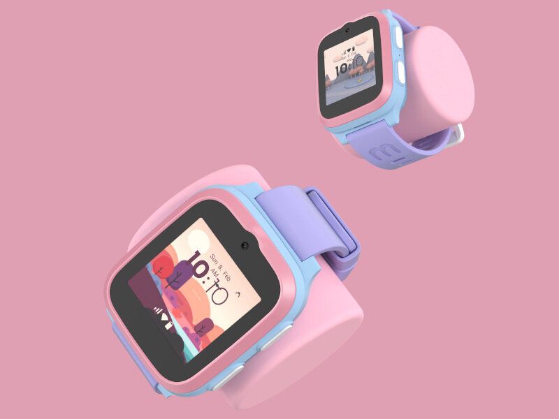 myFirst Smart Watch Fone S3 Blau/Rosa/Violett Ultimatives Smartwatch-Erlebnis für Kinder