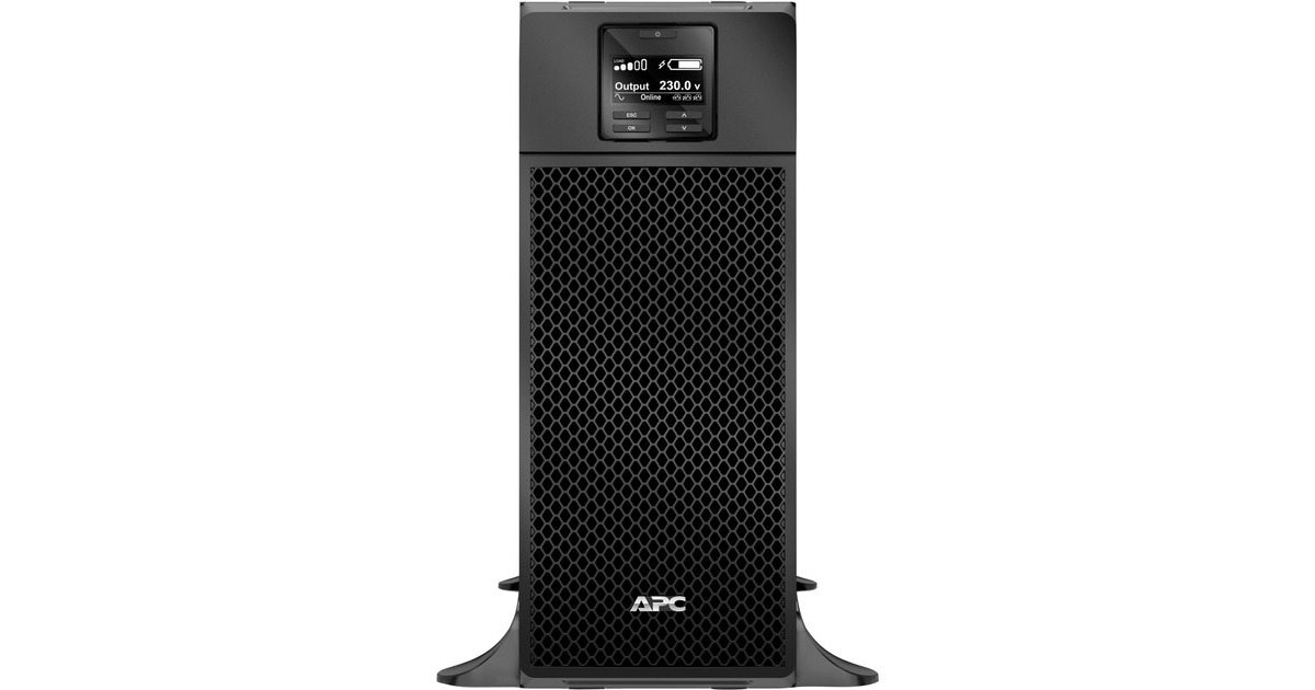 APCSmart-UPS On-Line 6000VA noodstroomvoeding ups  (Zwart, 6x C13, 4x C19, hardwire 1 fase uitgang, Embedded NMC, SRT6KXLI)