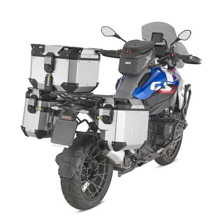 Top case Givi TREKKER OUTBACK EVO SMART 42 Litres (SANS BARILLET) - Anodisé Universel - Gris