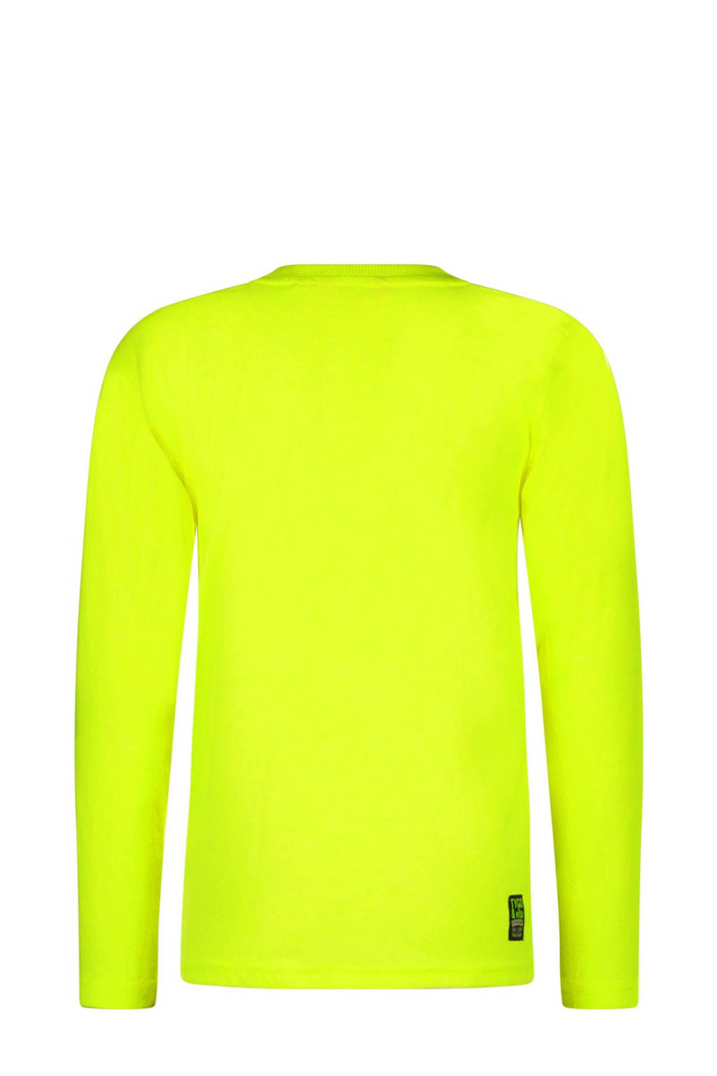 TYGO & vito longsleeve Mase met tekst felgeel