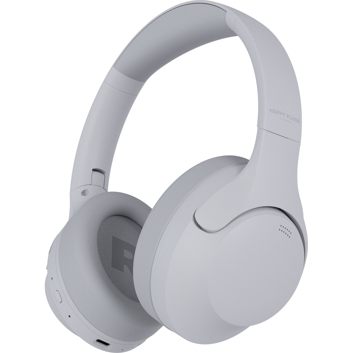 Happy Plugs Play Pro helt trådløse around-ear hodetelefoner (hvit)