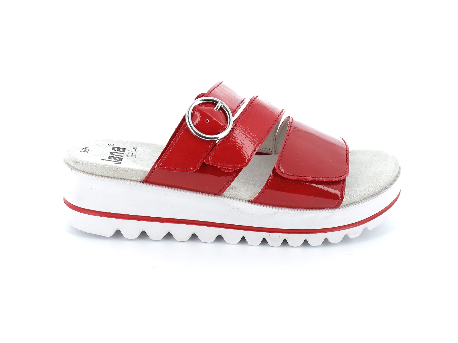 Jana  shoes-27265 Synthétique Verni Rouge
