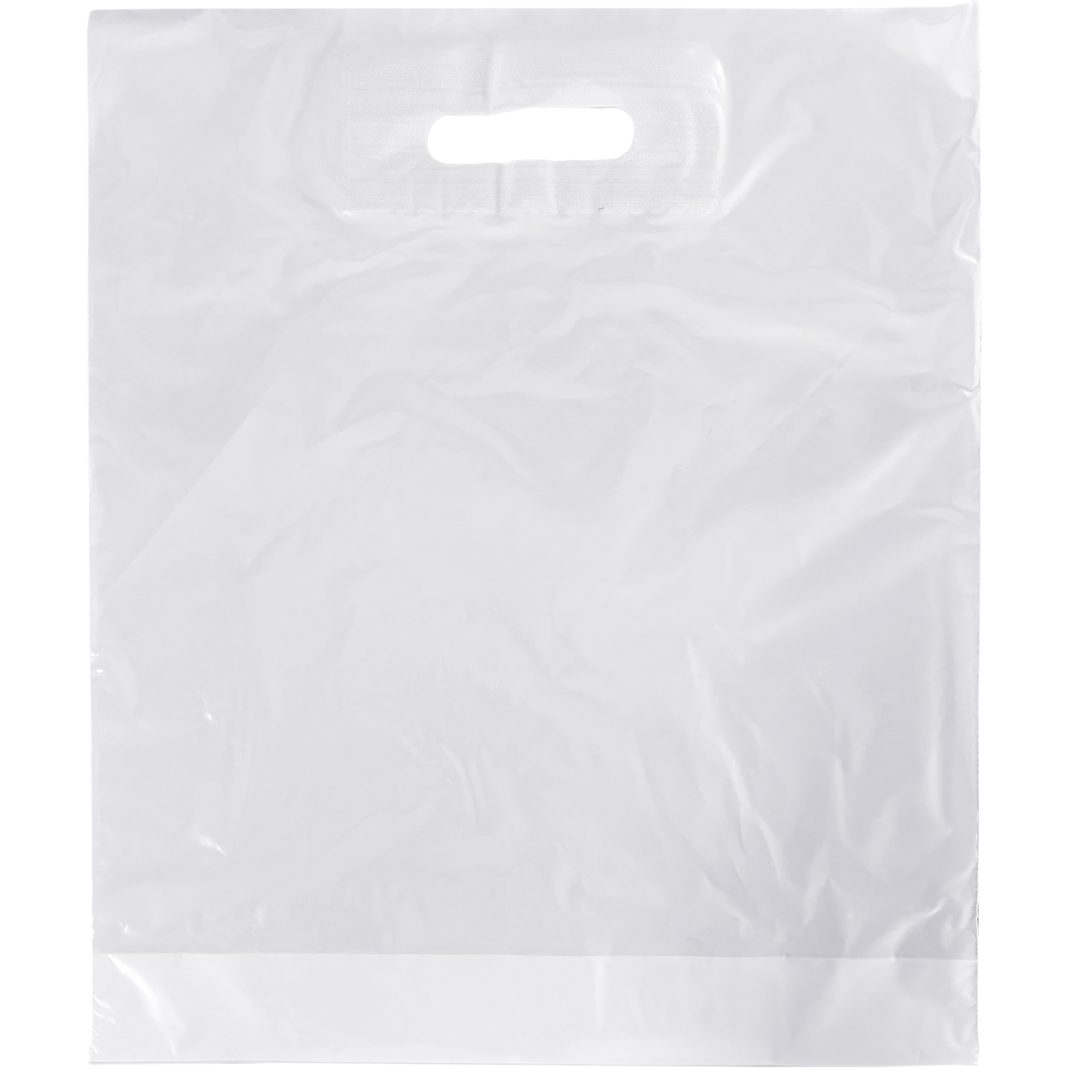 Tas, LDPE, dKT, 37x44cm, draagtas, wit