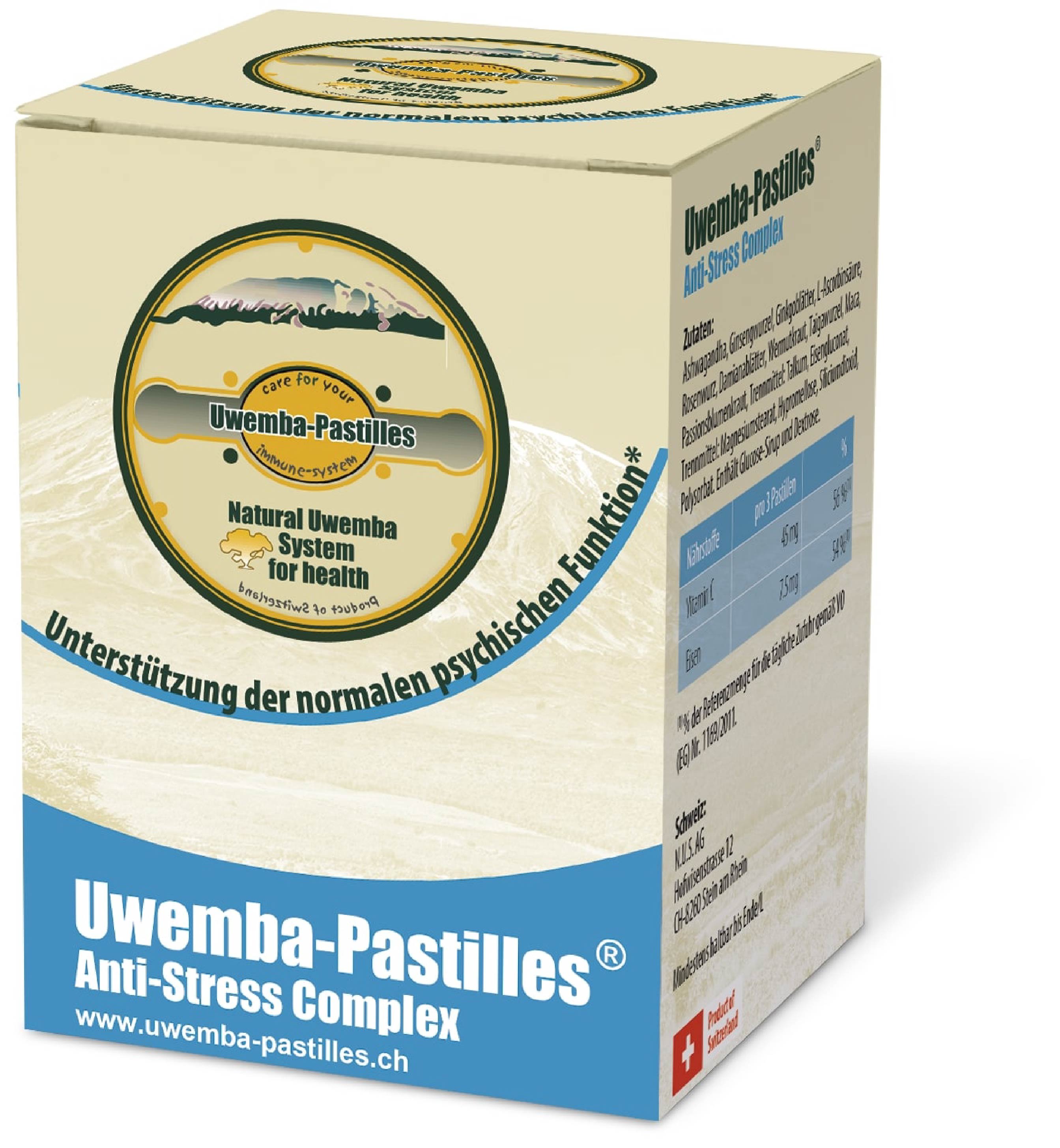 UWEMBA-PASTILLES Anti-Stress Complex<br>135 Stück, Dose, Pastillen