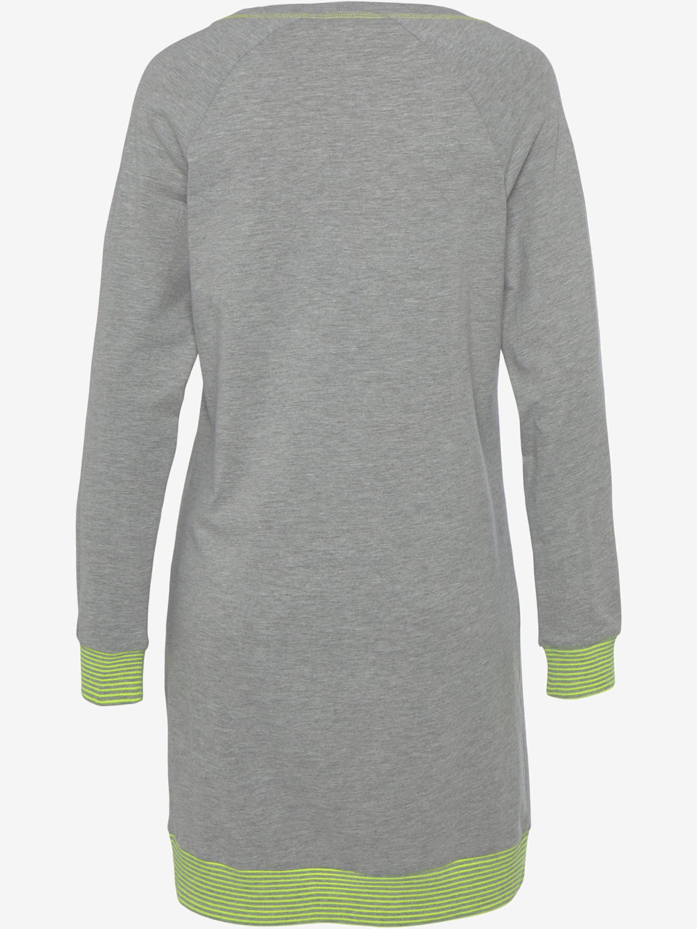 Chemise de nuit avec bords-côtes en fils teintés couleur fluo