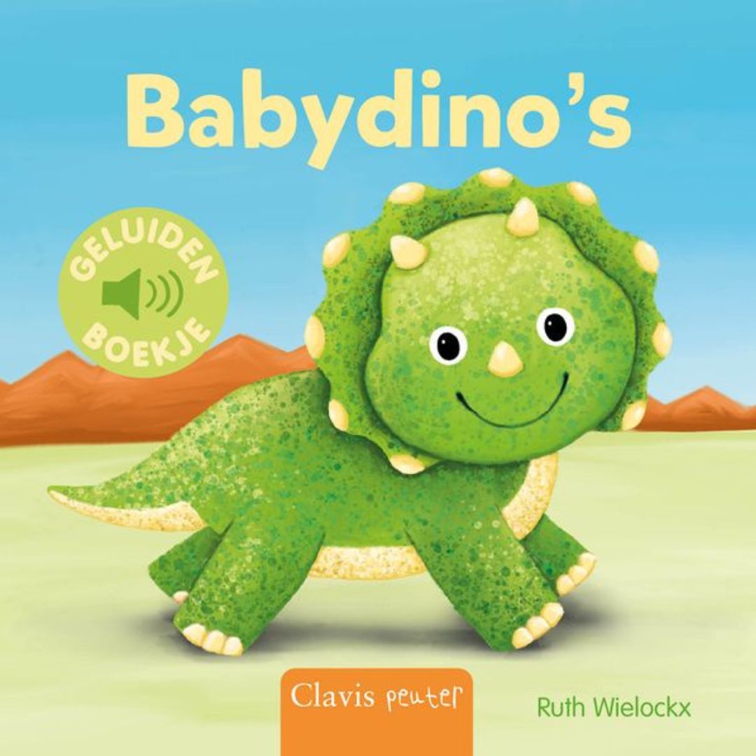 Uitgeverij clavis geluidenboekje babydino's