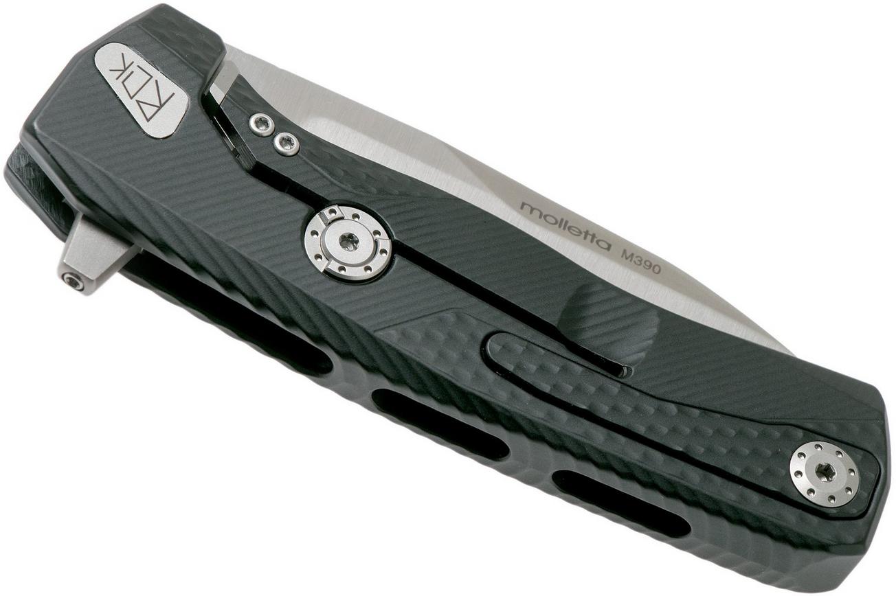 LionSteel ROK Satin Black Aluminium ROK A BS zakmes
