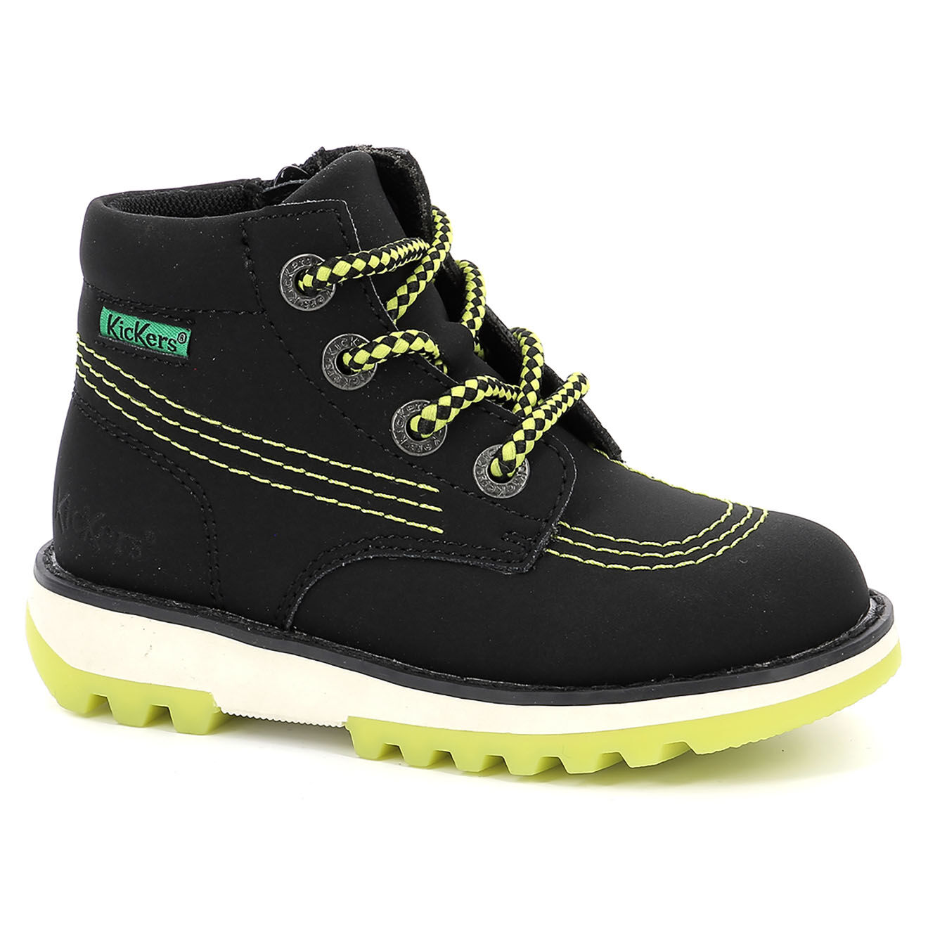 Kickers Bottillons Kickrally20 noir/jaune