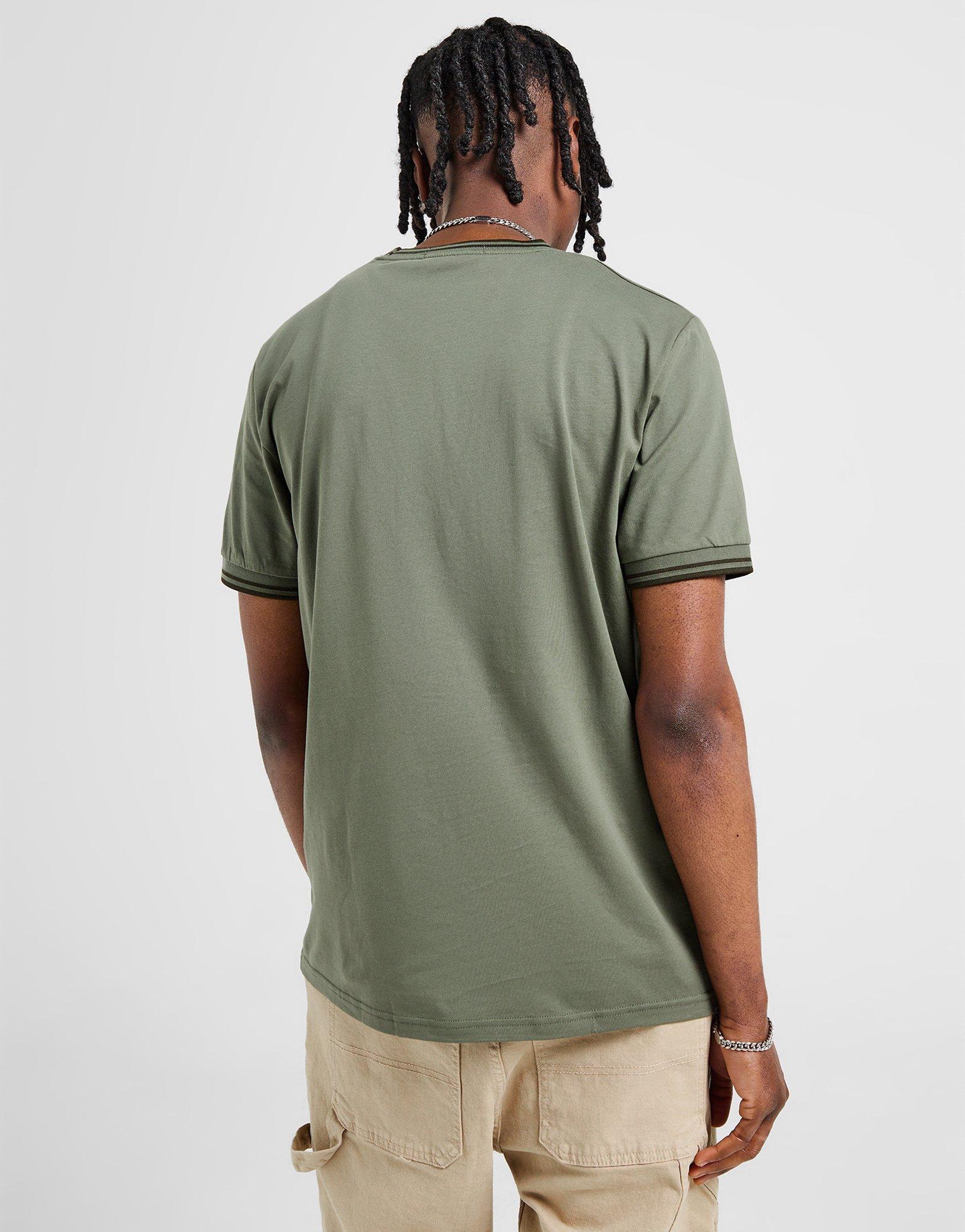 Fred Perry T-Shirt à Manches Courtes Twin Tipped Ringer Homme