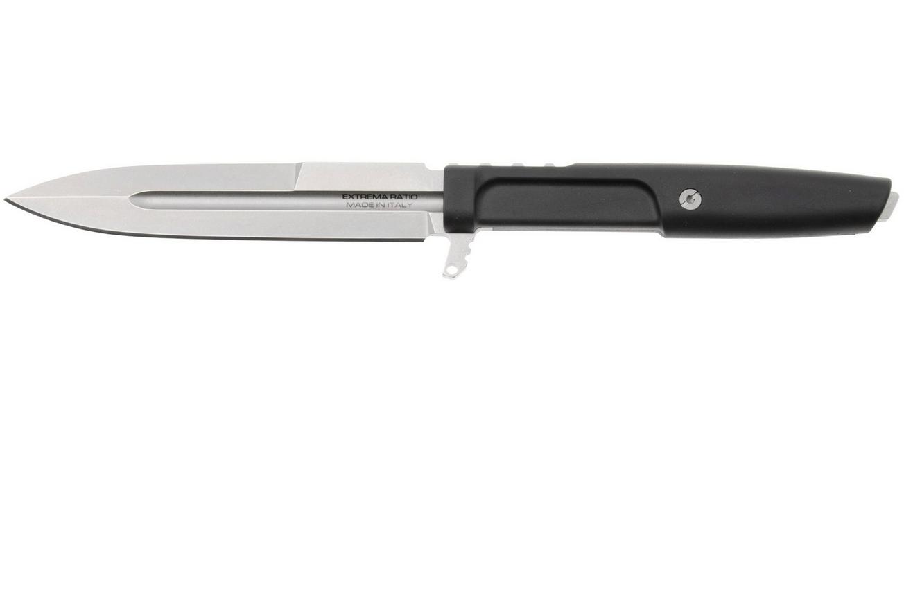 Extrema Ratio Requiem 04.1000.0478/M3/SW/BLK, Stonewashed Böhler M390, Black Forprene vaststaand mes