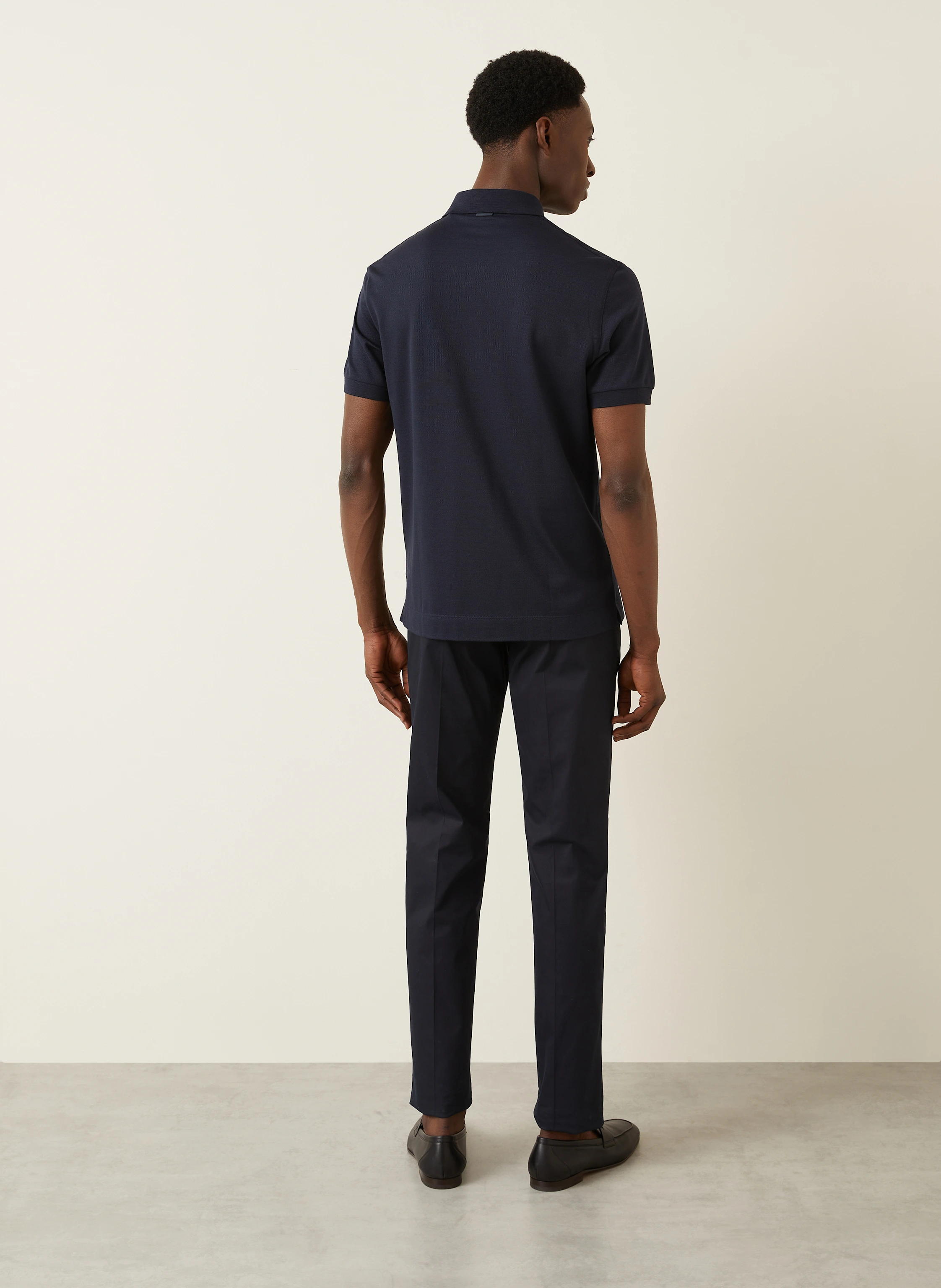 ZEGNA Jersey-Poloshirt mit Seide