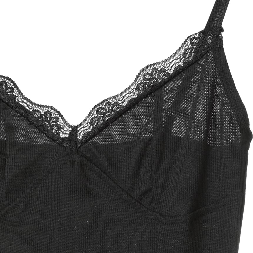 Smackthat - Mini-bodyconjurk met spaghettibandjes en kant