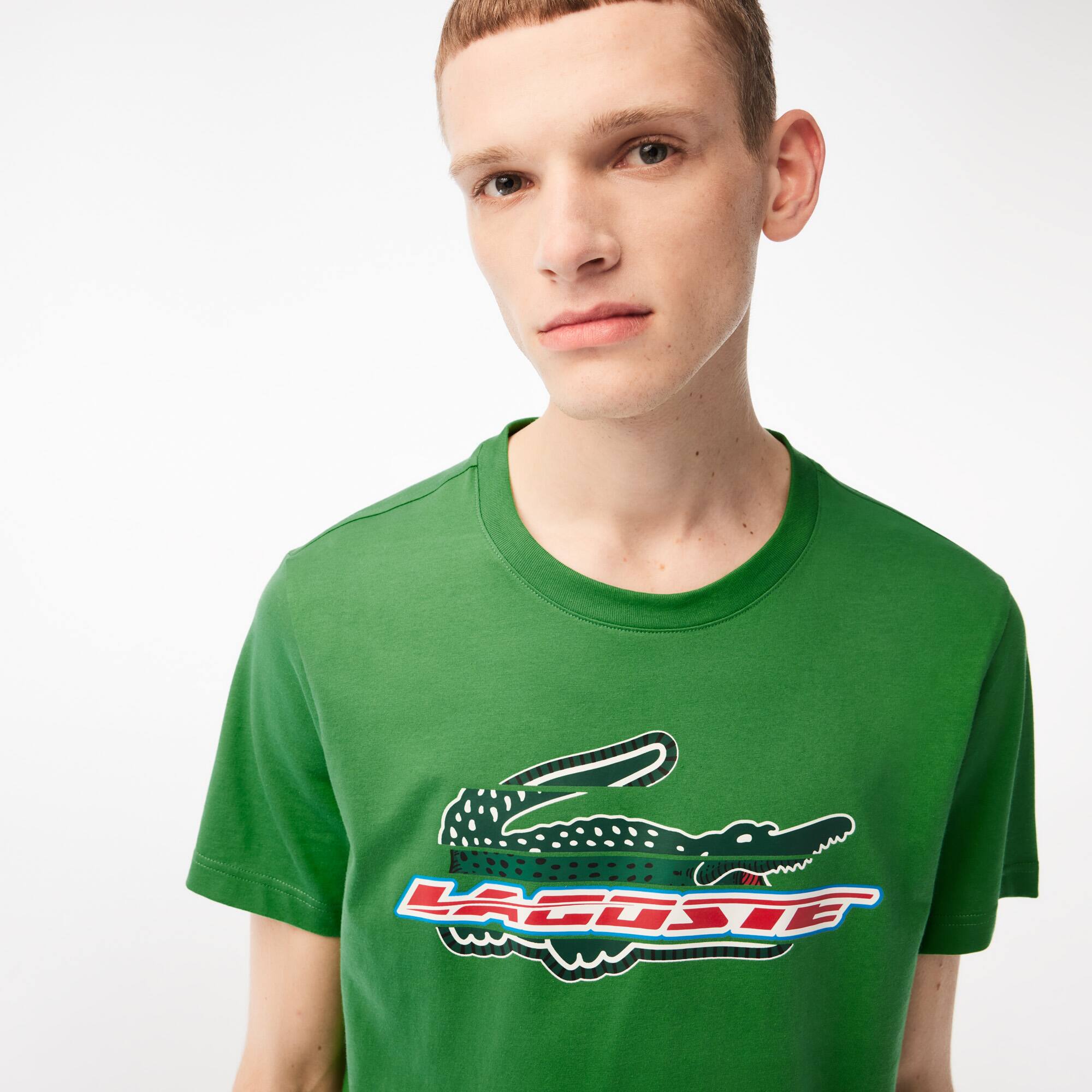 Herren LACOSTE SPORT T-Shirt aus Bio-Baumwolle T-Shirts - Grün - Lacoste - Herren