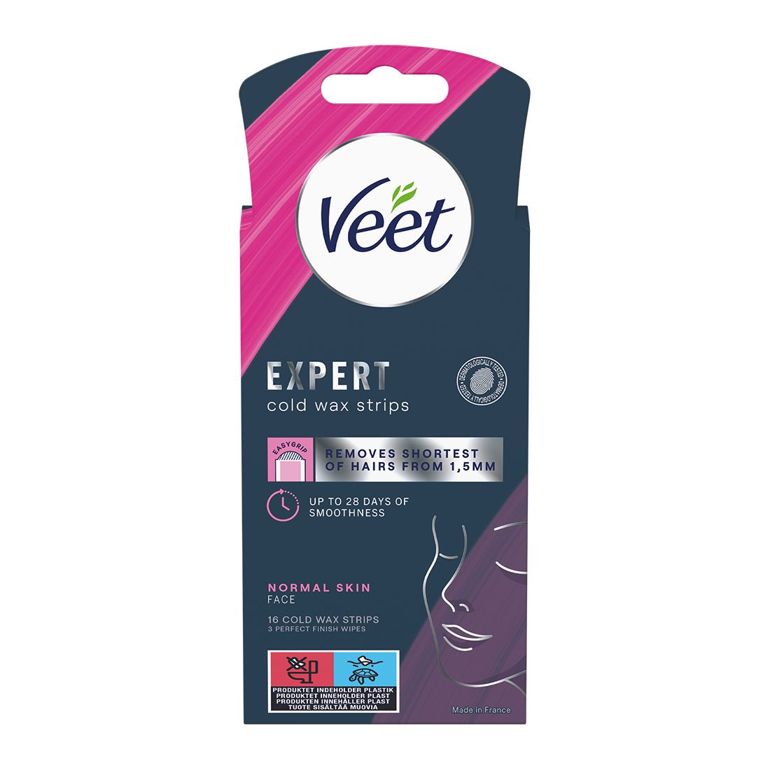 Expert voksstrips 16STK