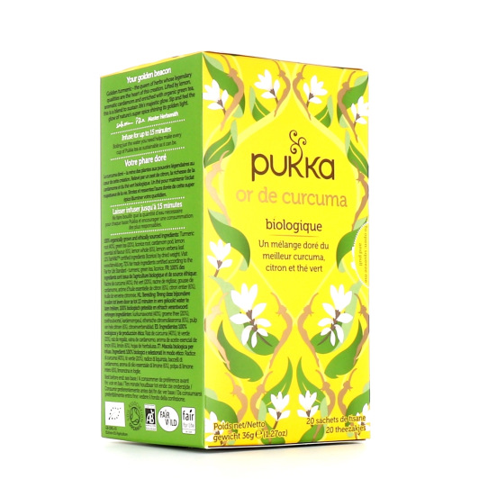 Pukka Thé Vert Or de Curcuma Bio