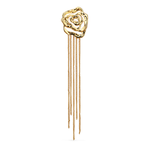 Jane Kønig Rose Chain Ørering, Right-Goldplated