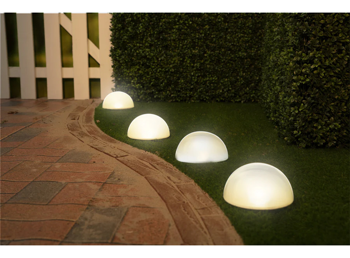 Grundig solar halve koepels grondlampen - 5 stuks