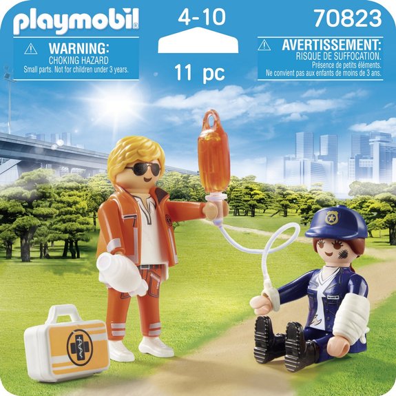 Duo Secouriste et Policière Playmobil 70823