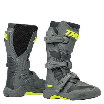 Bottes cross Thor BLITZ XR - ENFANT - Gris / Orange