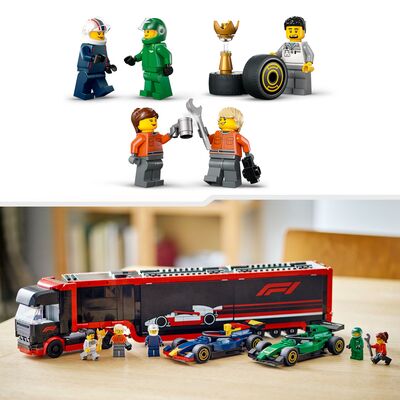 LEGO City 60445 F1-trailer med F1 RB20 og AMR24