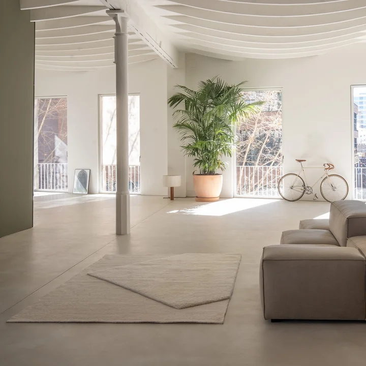 nanimarquina - Oblique A Wollteppich, 200 x 300 cm, ivory
