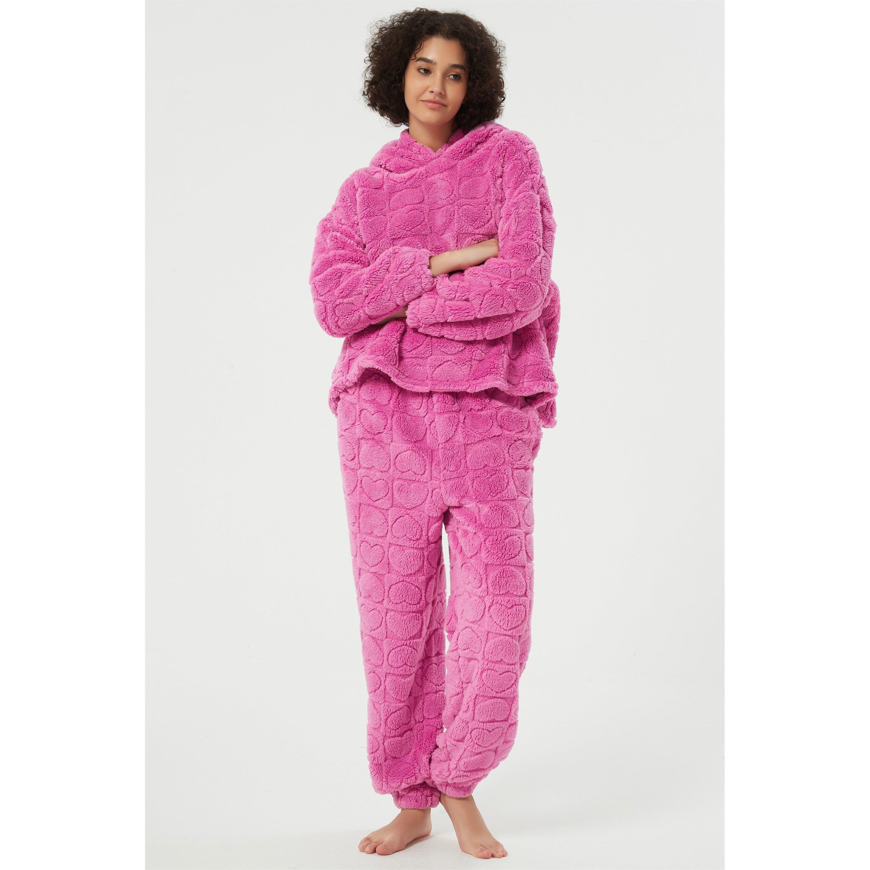Linea Ladies Heart Burnout Lounge Set