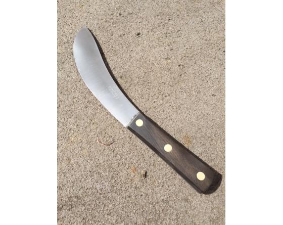 Dépeceur renversé 16 cm - pour chasseur- Plate Semelle - Inox - Bois Noir IDEP Couteaux de cuisine professionnel