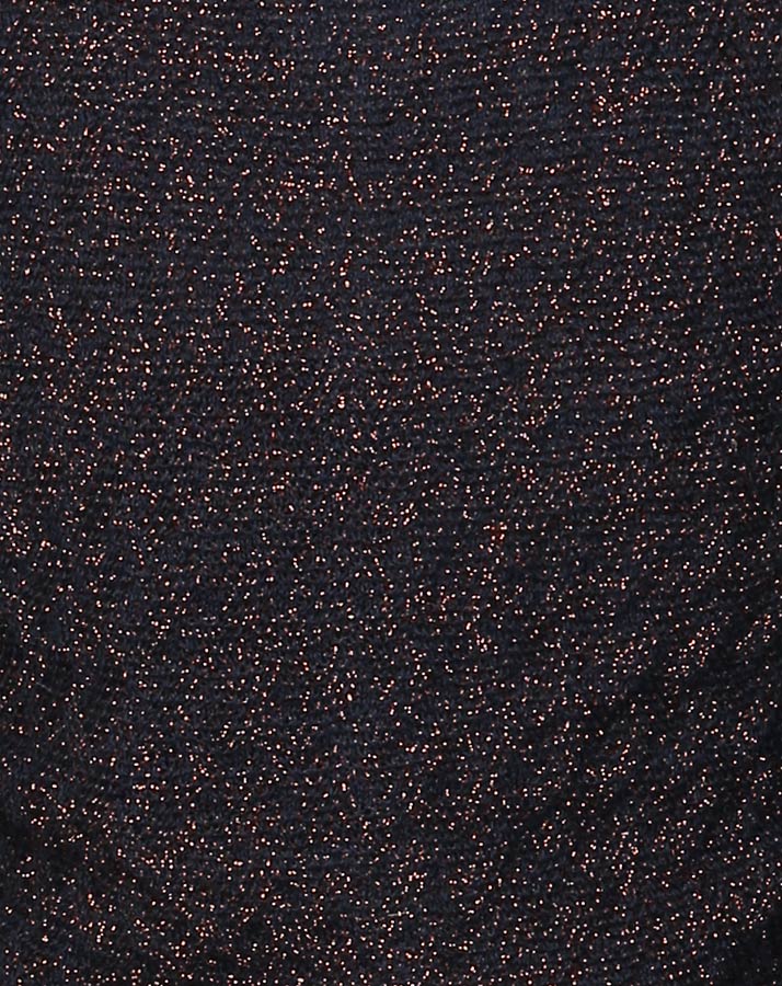 Glitzer-Cardigan TANKA in dunkelblau/kupfer