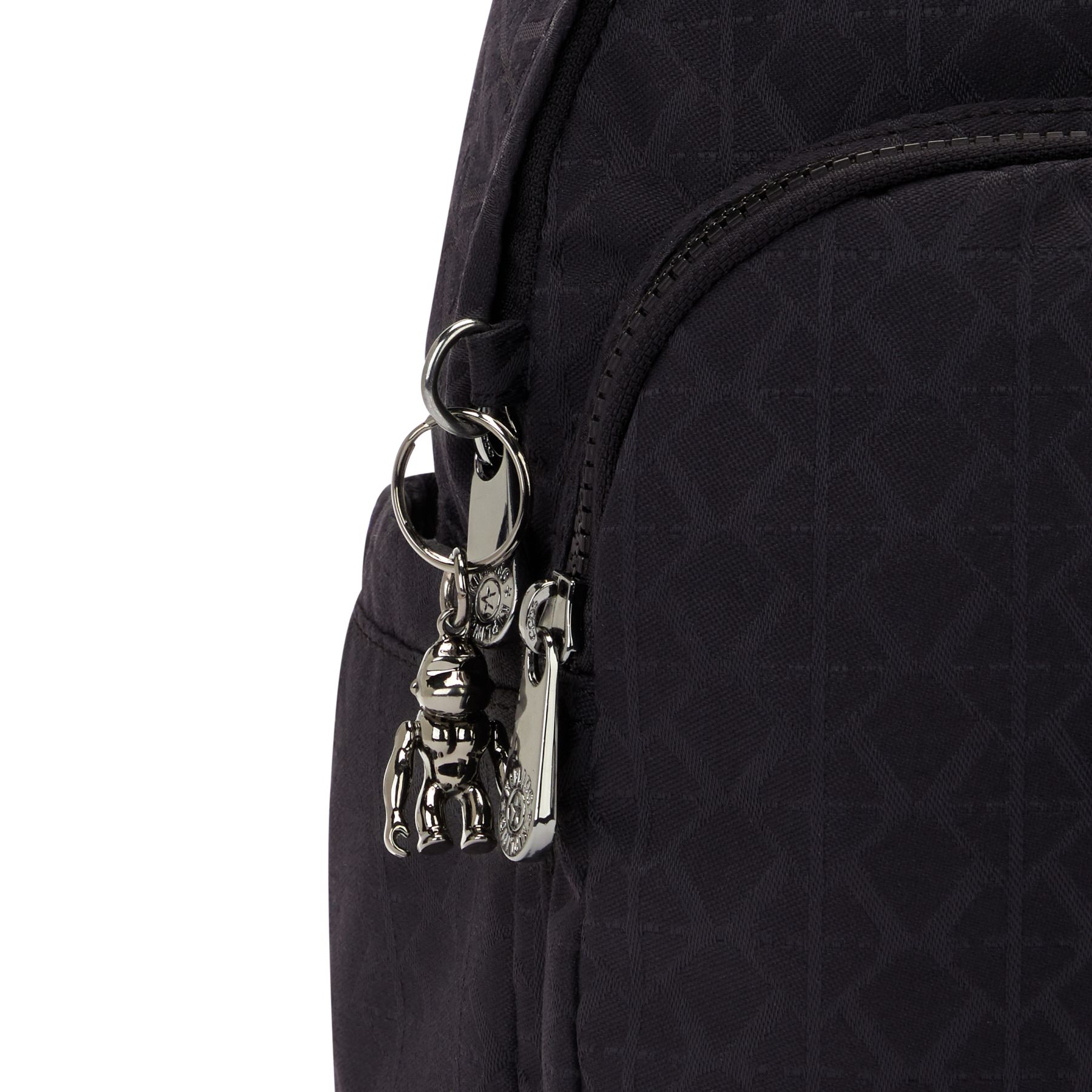 DELIA MINI Petit Sac à Dos avec Poche Frontale et Poignée Supérieure - Signature Black QVC