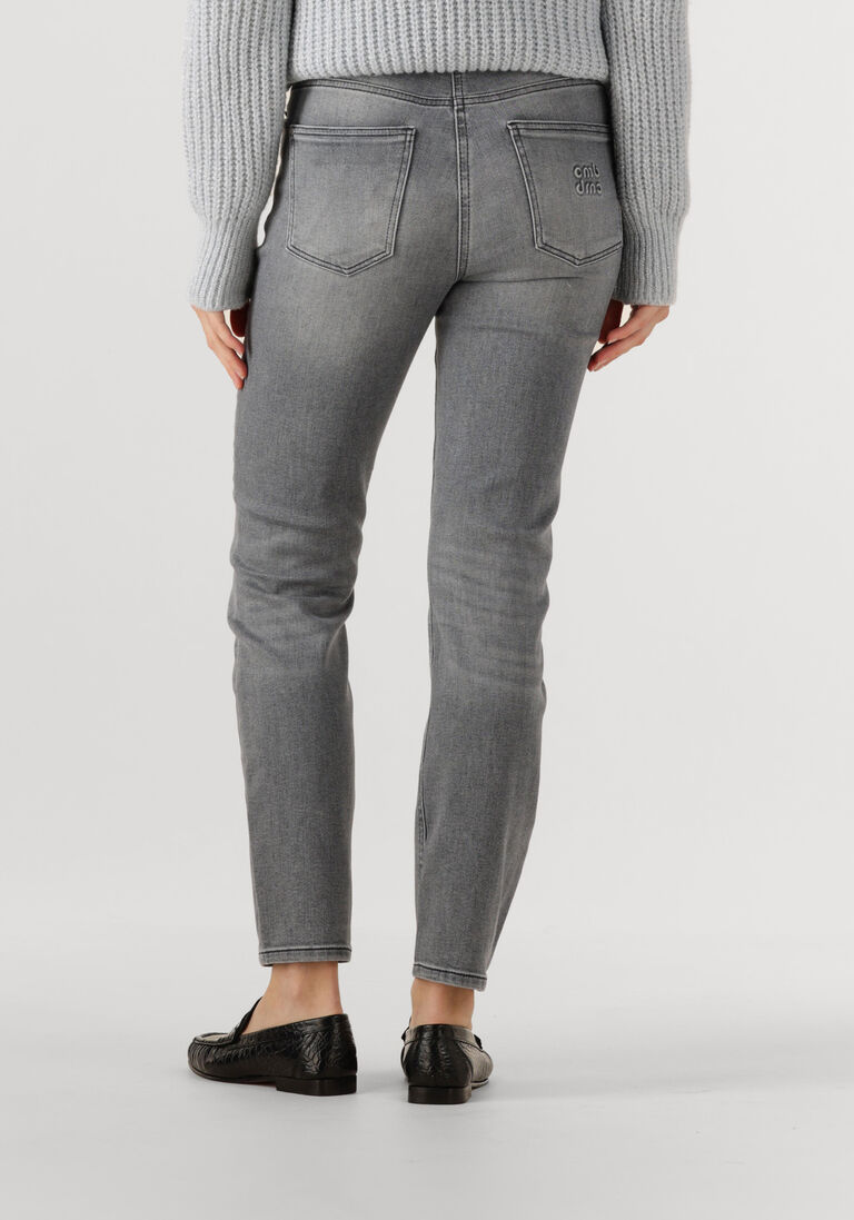 grijze cambio slim fit jeans raja cmb applikation
