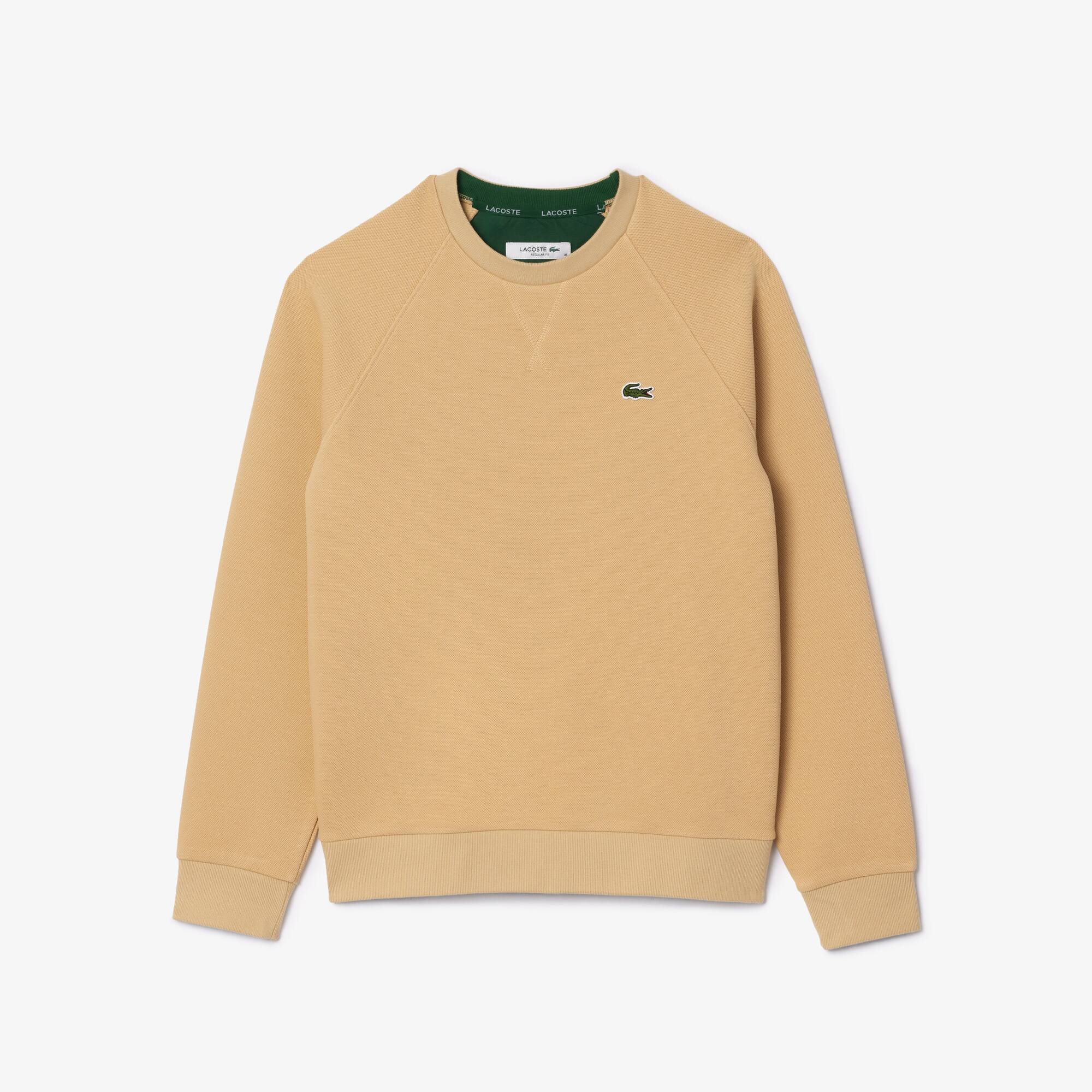 Double Face Piqué Sweatshirt Sweatshirts - Beige - Lacoste - Damen