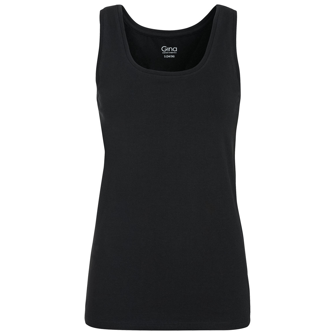 Gina Benotti Damen Top im Basic-Look schwarz