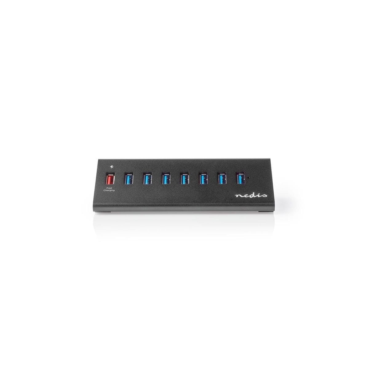 Nedis USB-hub | USB Micro-B Female | USB-A Hun | 8-Port port(s) | QC3.0 / USB 3.2 Gen 1 | Nettstrøm drevet / USB-Strøm | 5 Gbps | 8x USB