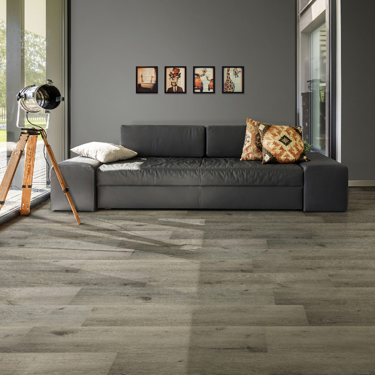 KS Vinyl tegelvloer donker eiken 22.8x122cm
