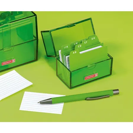 BRUNNEN Karteibox A7 gefüllt kiwi