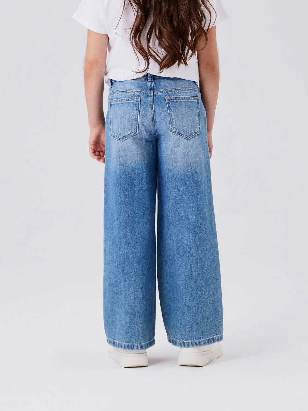 NAME IT wide leg jeans NKFROSE medium blue denim