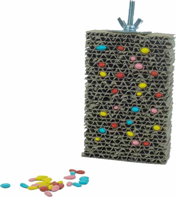 Back Zoo Nature traktatieblok grijs 8 x 4 x 20 cm