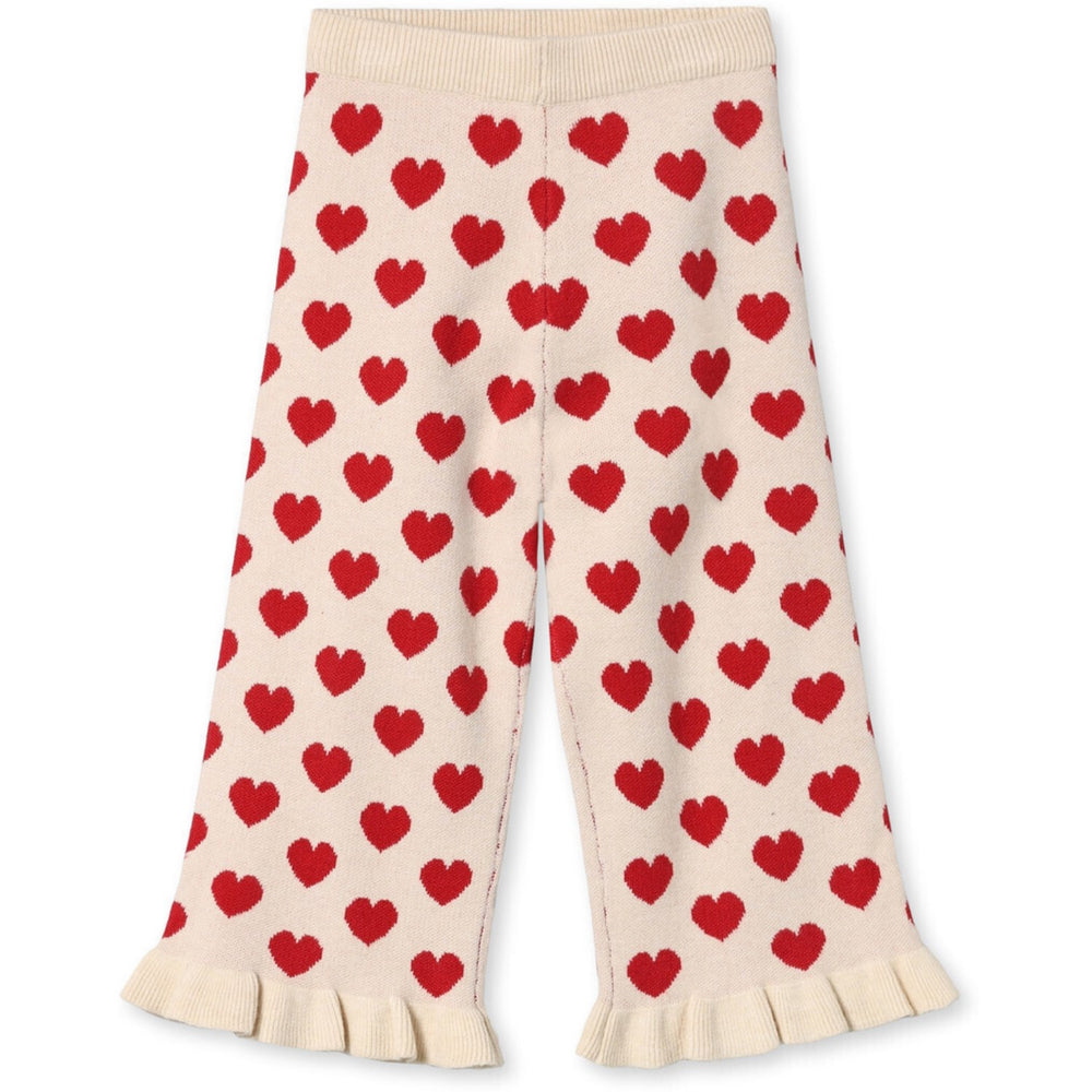 Køb Fliink Pompeian Red/ Sandshell Alon Heart Ruffle Pant