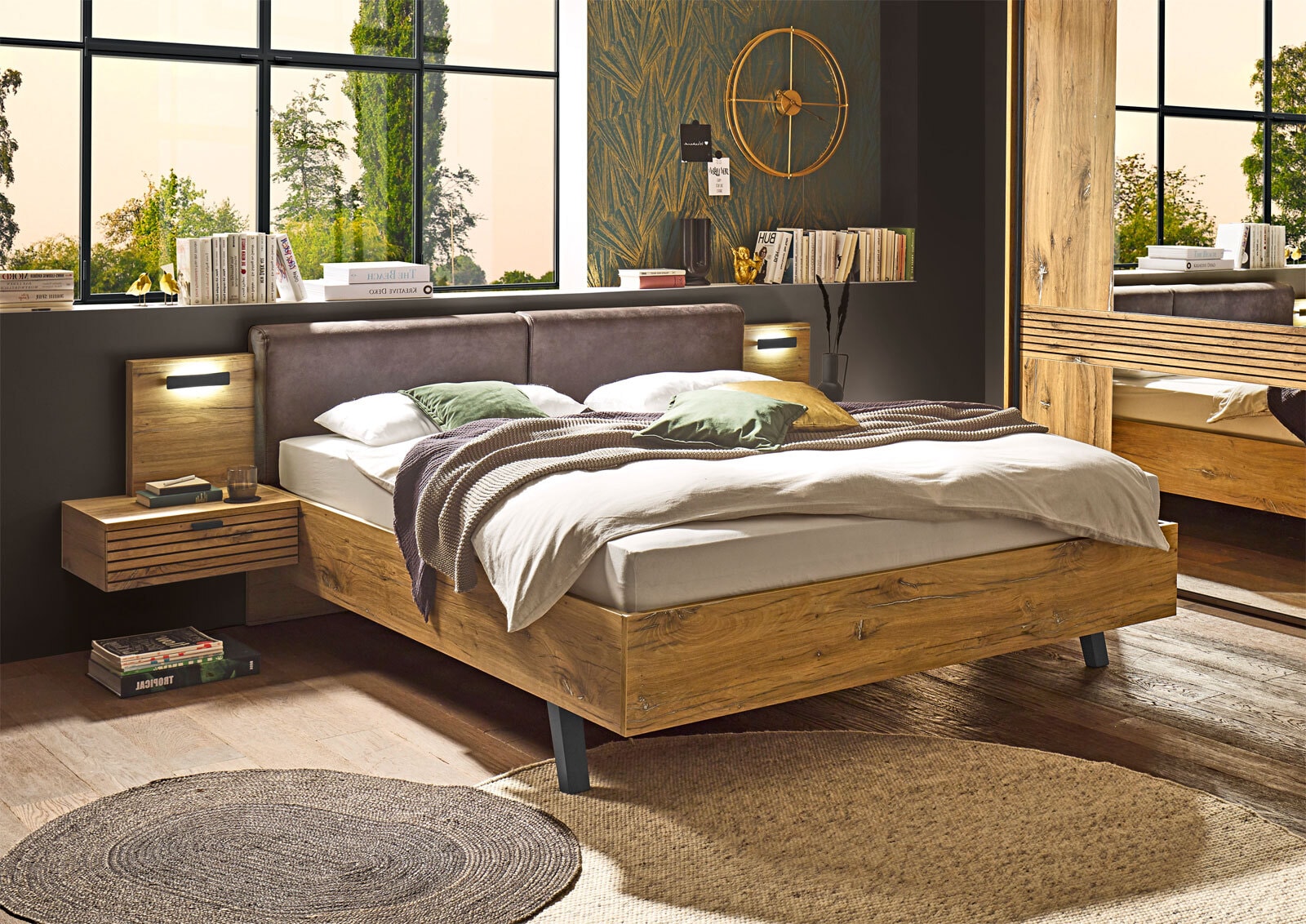 Bettanlage Trattino 295,4x94x215,5cm Liegefläche 180x200cm