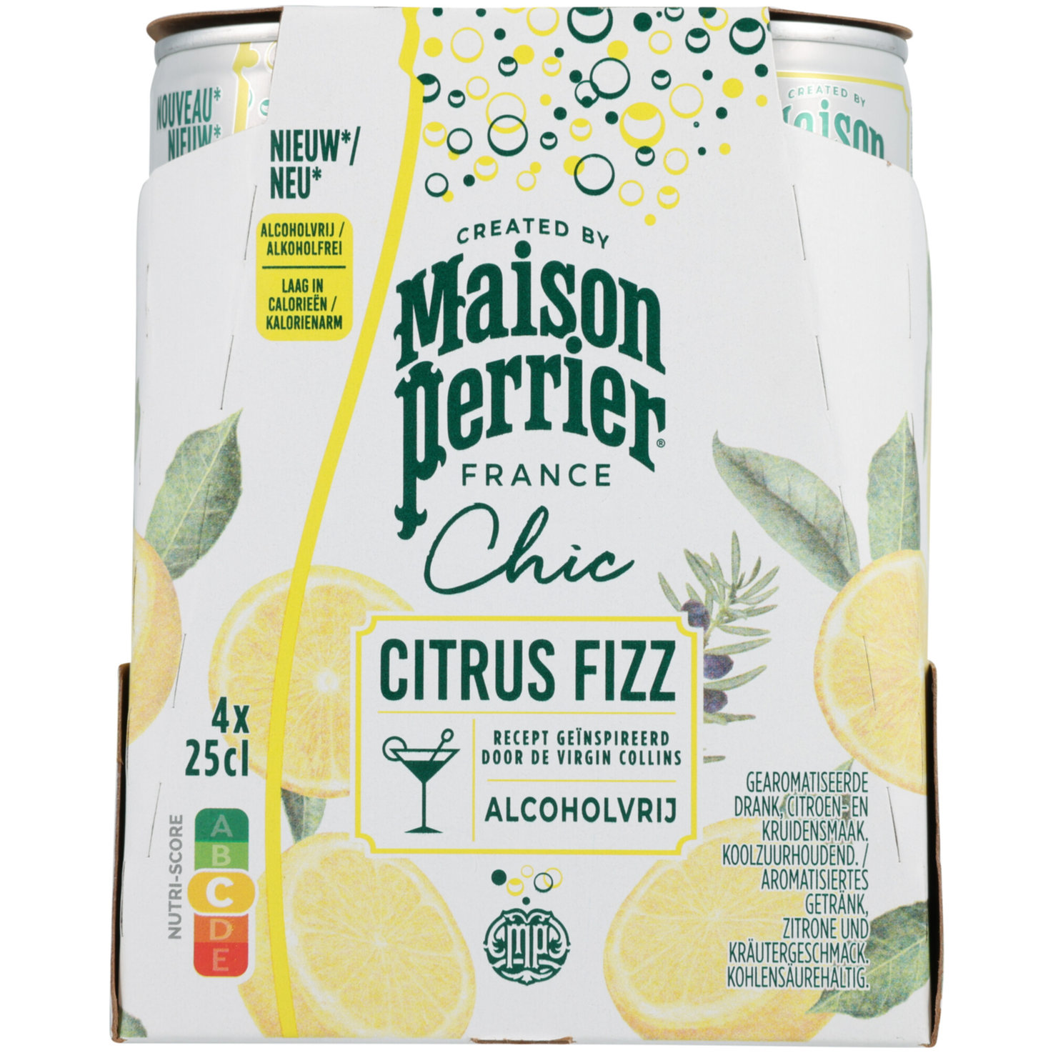 Perrier Chic Citrus Fizz 4x25cl -100cl