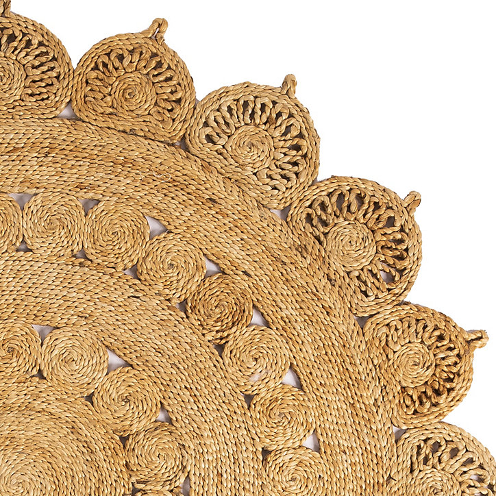 Tapis rond en jute naturel Kolkata Deco&Co ⌀120cm