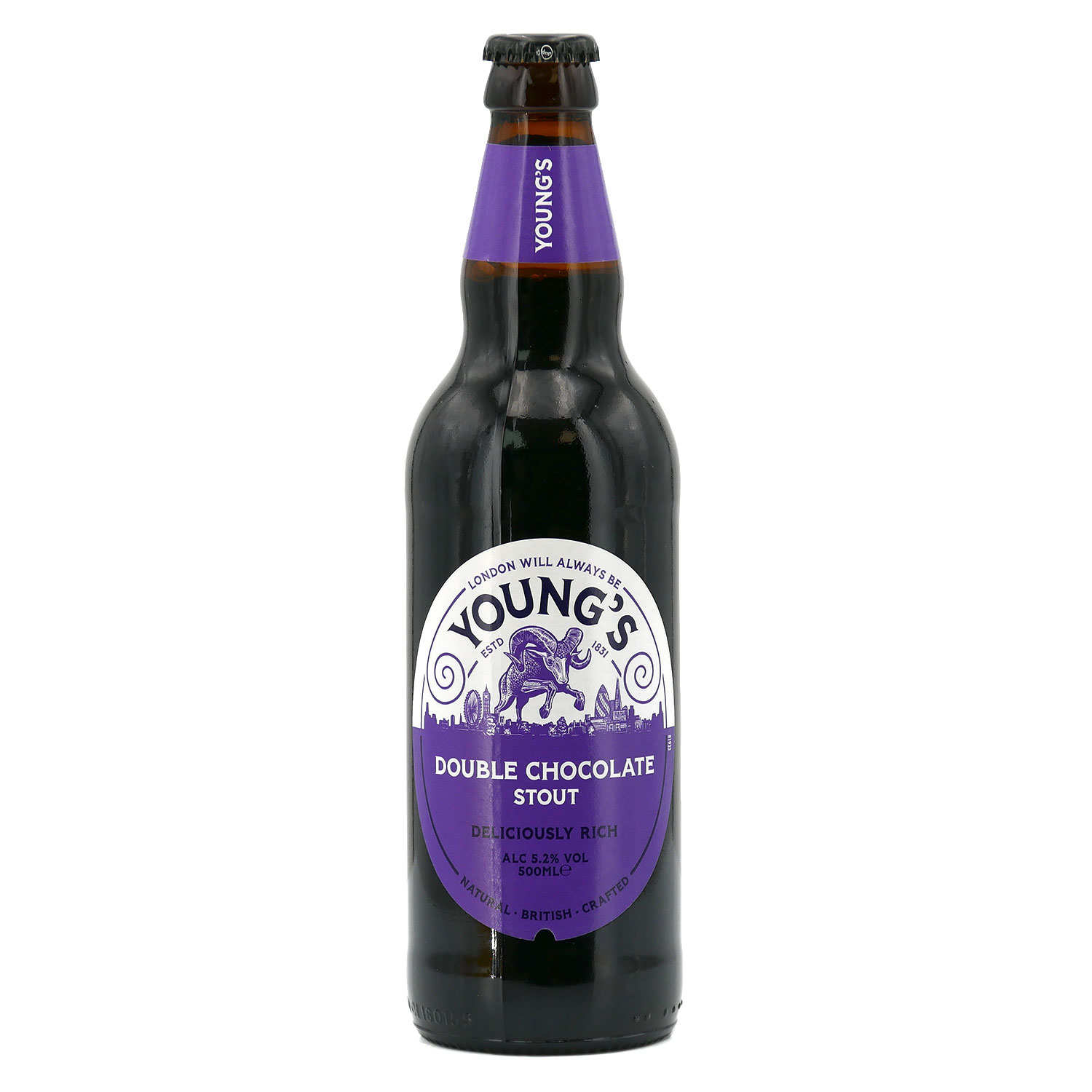 Double chocolate stout - Bière brune anglaise au chocolat 5.2% - Young's Brewery