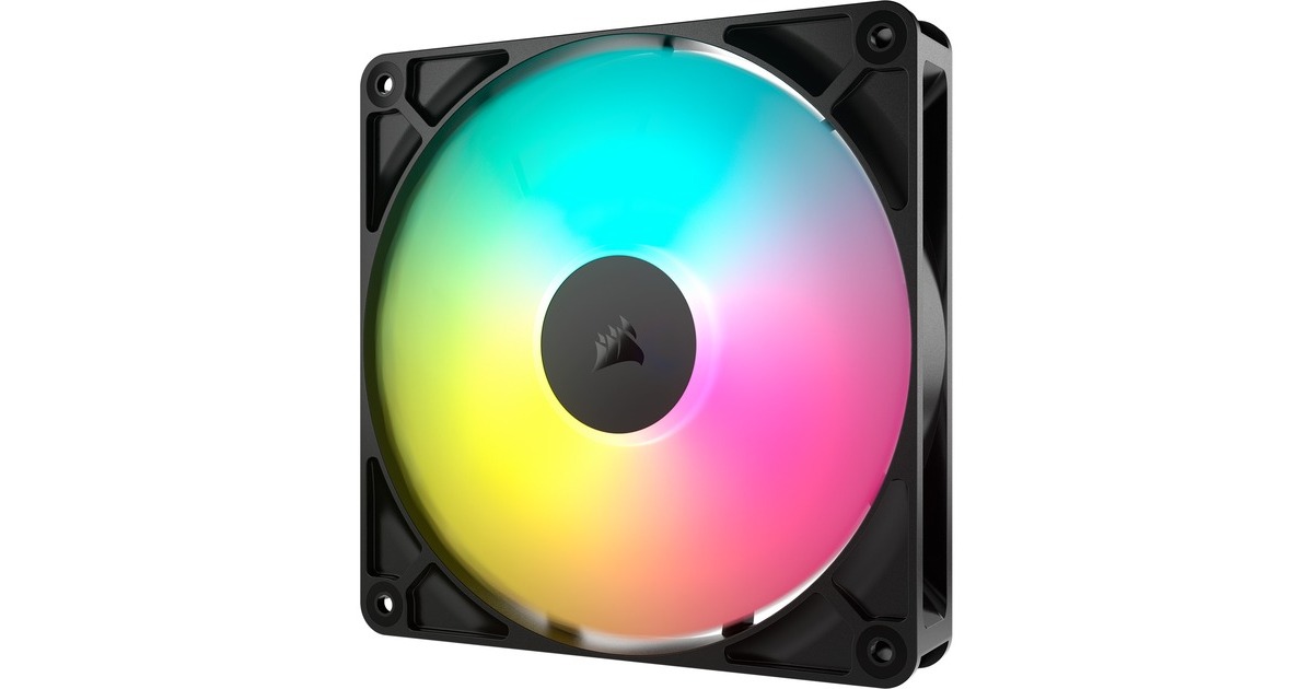 CorsairRS140 ARGB case fans  (Zwart, 2 stuks, 140 x 140 x 25 mm, PWM)