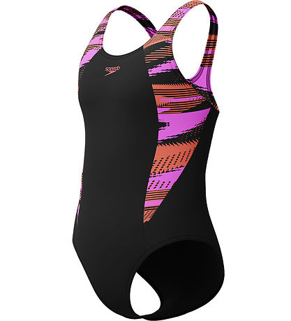 Speedo Badeanzug - HyperBoom SPlice Muscleback - Schwarz m. Lila